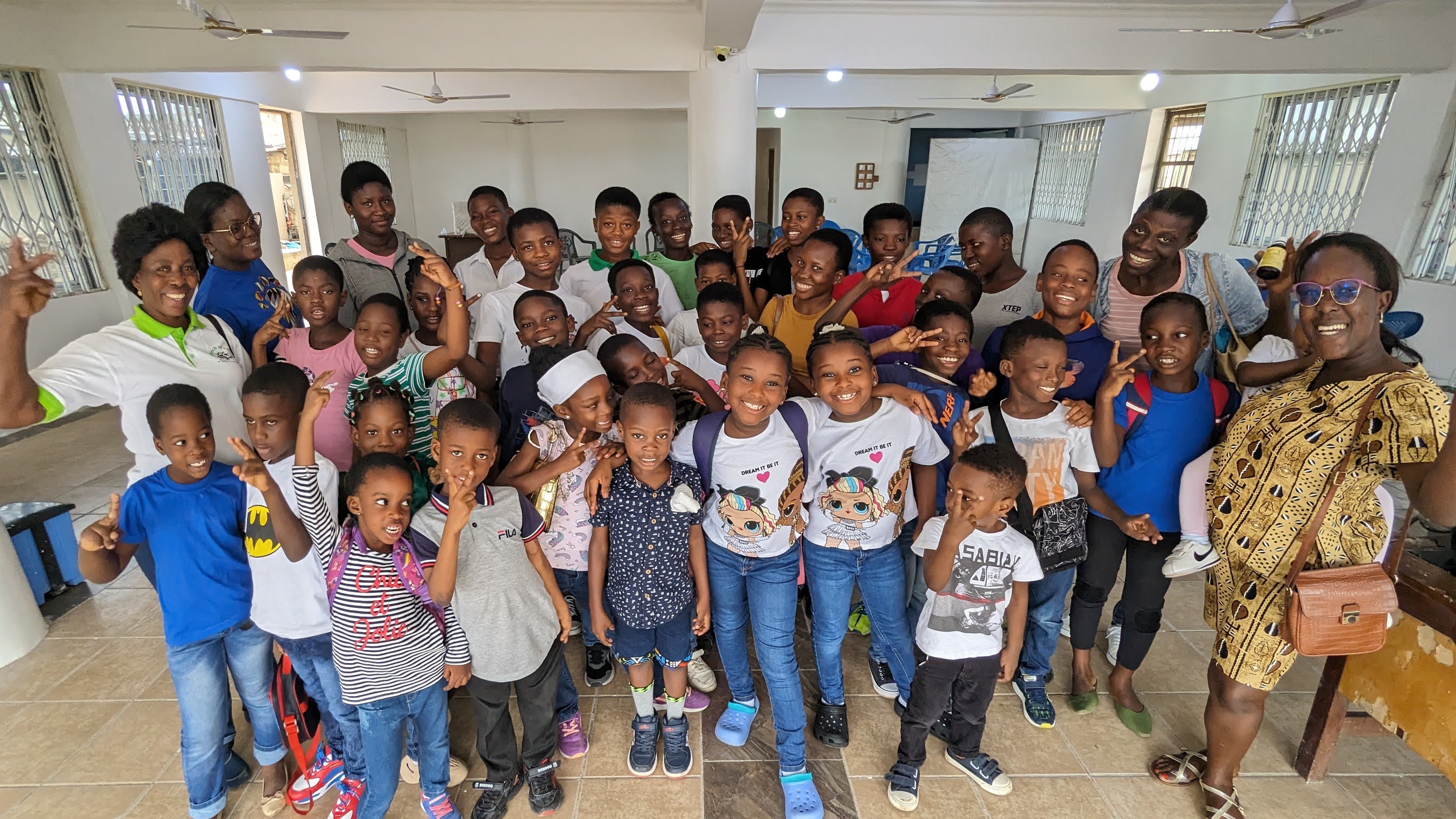 Children's group at Church of Christ Osu